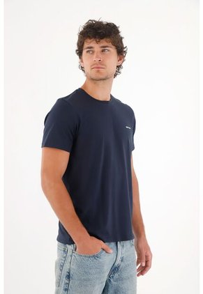 Tennis Camiseta Jersey Con Mini Estampado Azul Para Hombre