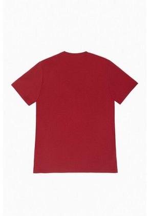 Camiseta Roja De Cuello Redondo Para Hombre
