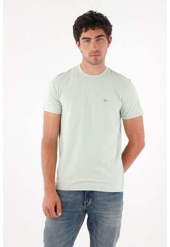 Tennis Camiseta Con Mini Raqueta Verde Con Caída Natural Para Hombre Tennis