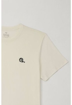 Tennis Camiseta Básica Manga Corta Crudo Para Hombre