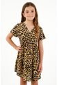 Vestido Corto De Animal Print Para Niña de Tennis