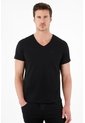 Tennis Camiseta Negra Cuello En V Para Hombre de Tennis