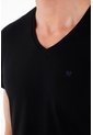 Tennis Camiseta Negra Cuello En V Para Hombre de Tennis