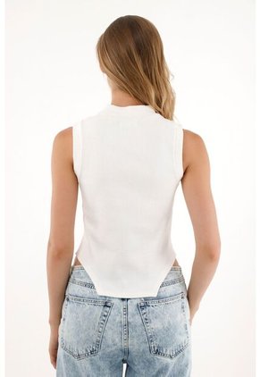 Tennis Camiseta Manga Sisa Crudo Para Mujer