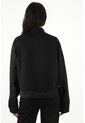Chaqueta Oversize Negra Para Mujer de Tennis