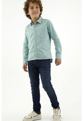 Camisa Verde Manga Larga Para Niño