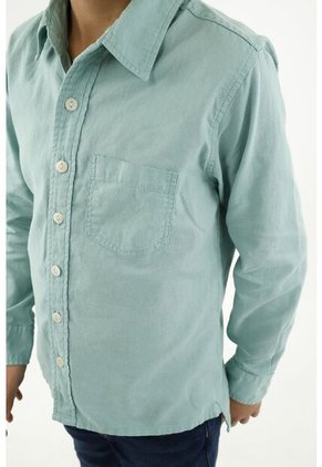 Camisa Verde Manga Larga Para Niño