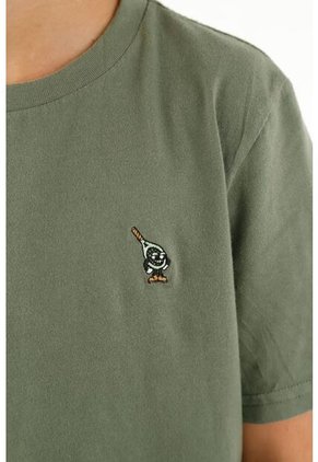 Camiseta Verde Bordada Para Niño