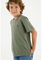 Camiseta Verde Bordada Para Niño de Tennis