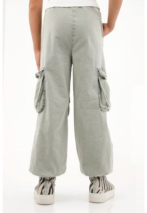 Pantalón Verde Tipo Jogger Para Niña