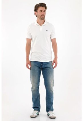 Tennis Polo En Tela Piqué Licra Crudo Para Hombre