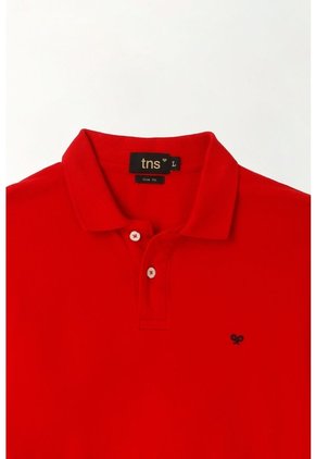 Tennis Polo Roja 100% Algodón Para Hombre
