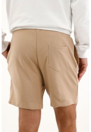 Tennis Bermuda Con Pretina Elástica Crudo Para Hombre