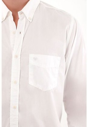 Tennis Camisa De Botones Blanca Para Hombre