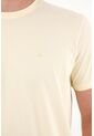 Camiseta Manga Corta En 100% Algodón Amarilla Para Hombre de Tennis