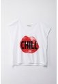 Tennis Camiseta Boxy Fit Amplia Blanca Para Mujer de Tennis