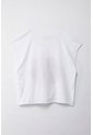 Tennis Camiseta Boxy Fit Amplia Blanca Para Mujer de Tennis