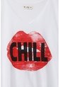 Tennis Camiseta Boxy Fit Amplia Blanca Para Mujer de Tennis