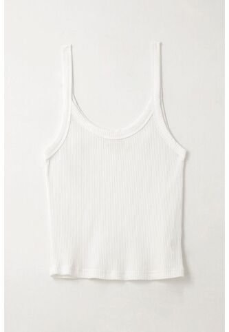 Tennis Camiseta De Tiras Ajustada Blanca Para Mujer Tennis