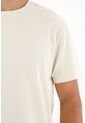 Camiseta Básica Manga Corta Crudo Para Hombre de Tennis