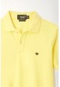 Polo Amarilla Con Raqueta Bordada Para Niño de Tennis