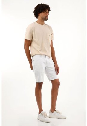 Tennis Bermuda Nudy Blanca Para Hombre