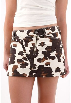 Tennis Falda Corta Con Estampado Animal Print Para Mujer