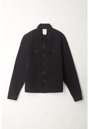 Tennis Chaqueta Negra En Denim Para Hombre