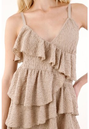 Tennis Vestido Corto Con Boleros Café Con Diseño Limpio Para Mujer