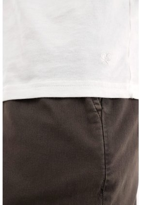 Tennis Camiseta Oversize Manga Corta Crudo Para Hombre