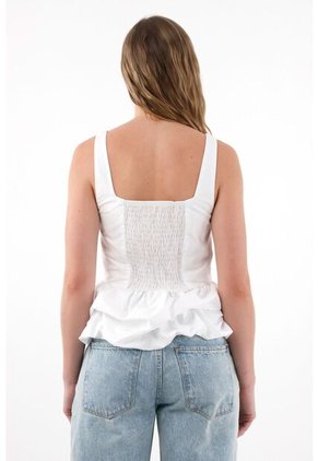 Tennis Camisa Tipo Corsé De Tiras Blanca Para Mujer