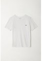 Camiseta Manga Corta Blanca Para Niño de Tennis