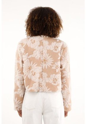 Chaqueta Bordada De Flores Para Mujer