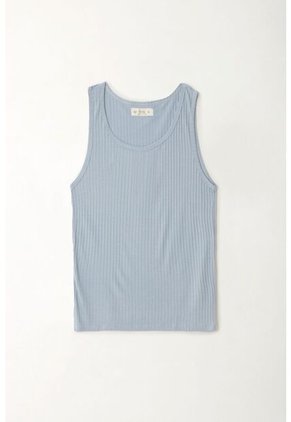 Tennis Camiseta Manga Sisa Azul Para Mujer