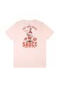 Camiseta Rosada Con Estampado En Espalda Para Hombre de Tennis