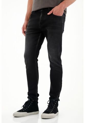 Tennis Jean Skinny De Tiro Medio Negro Para Hombre Tennis