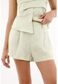 Tennis Short En 100% Lino Verde Para Mujer de Tennis