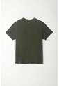 Camiseta Manga Corta Verde Para Hombre de Tennis
