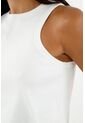 Camiseta Cropped Blanca Para Mujer de Tennis