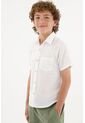Camisa Blanca De Botones Para Niño de Tennis
