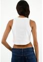 Camiseta Cropped Blanca Para Mujer de Tennis