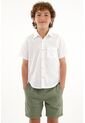 Camisa Blanca De Botones Para Niño de Tennis