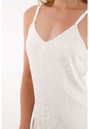 Tennis Vestido Largo Asimétrico De Animal Print Gris Para Mujer