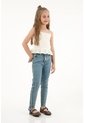 Jean Jegging Azul De Bota Asimétrica Para Niña de Tennis