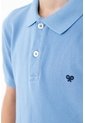 Polo Cuello Tejido Azul Para Niño de Tennis