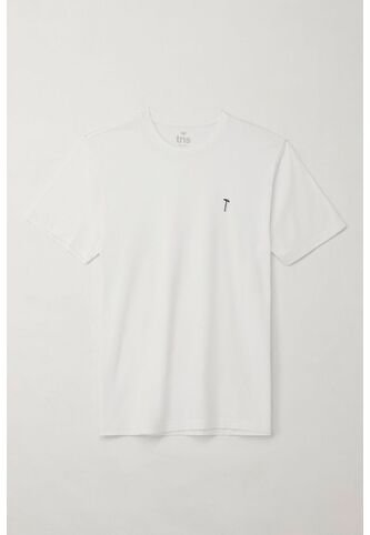 Tennis Camiseta Básica De Silueta Regular Blanca Para Hombre Tennis