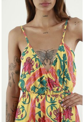 Tennis Vestido Largo Estampado Mosaico Para Mujer