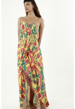 Tennis Vestido Largo Estampado Mosaico Para Mujer