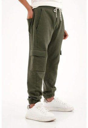 Pantalón Verde Tipo Jogger Para Niño