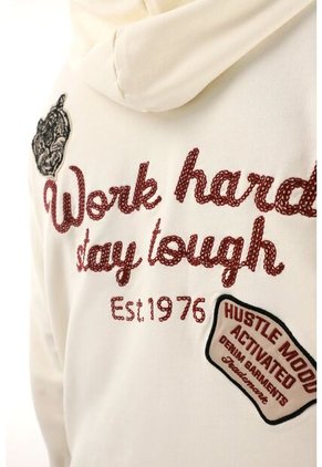 Tennis Buzo Tipo Hoodie Crudo Con Capucha Para Hombre